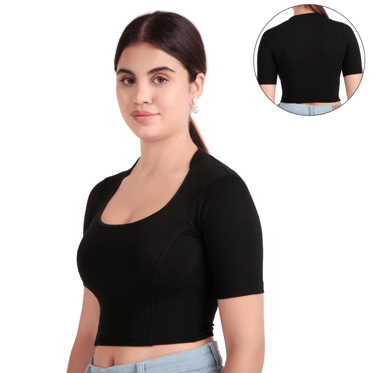 Readymade Blouse | Deep Collar Neck