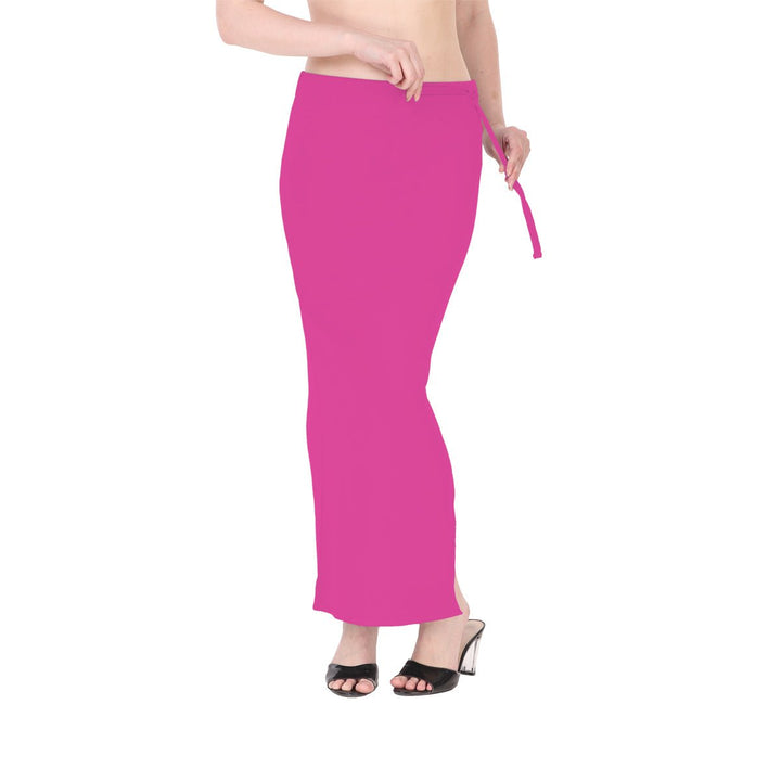 pink shapewear saree