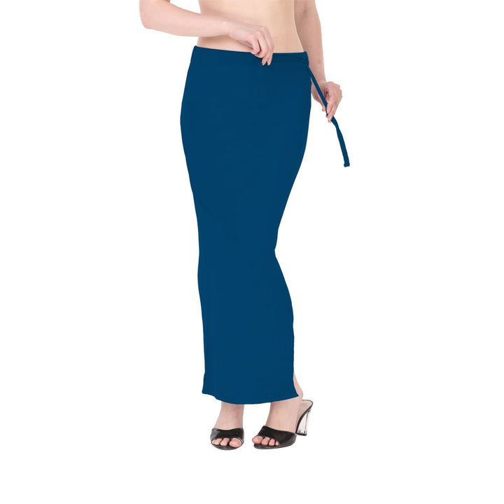 snorkel blue saree shapewear inskirt