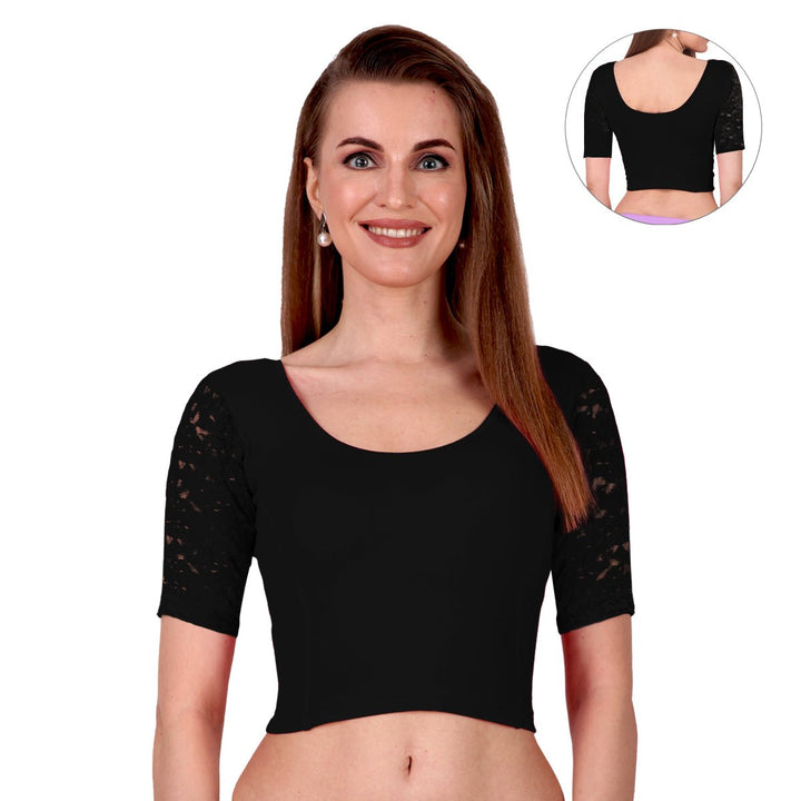 black lace blouse for women readymade