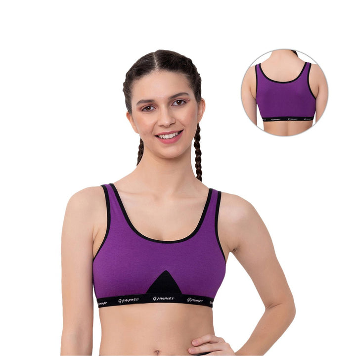 purple plus sports bra 