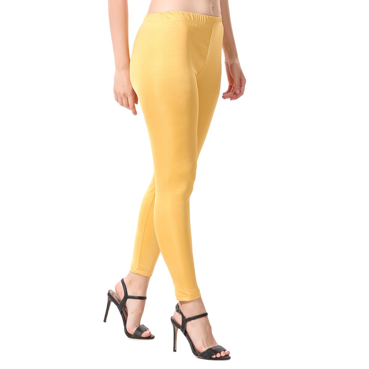 Shimmer Leggings Ankle fit in golden and silver – Gymmer