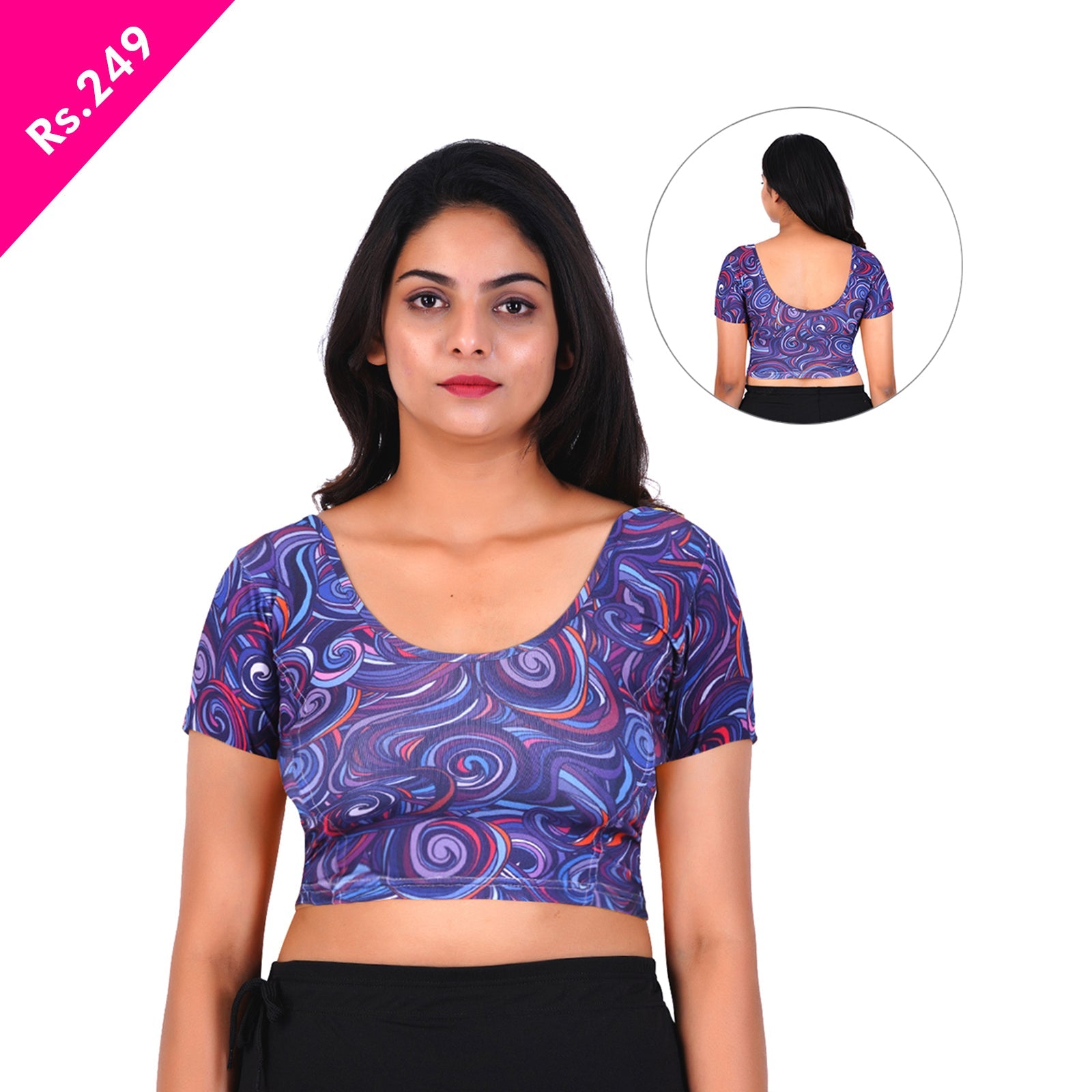 Stylish Saree Blouse Designs for Thin Ladies