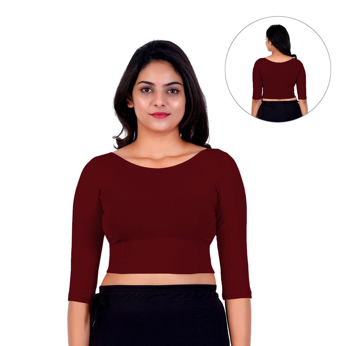 Women's Boat Neck Long Sleeve blouse in Cotton: Latest Designs