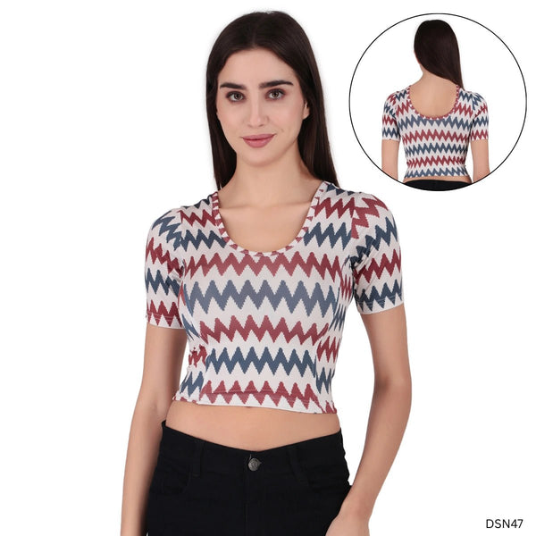 Readymade Printed Blouse | Stretchable | PrintVerse Vol.2