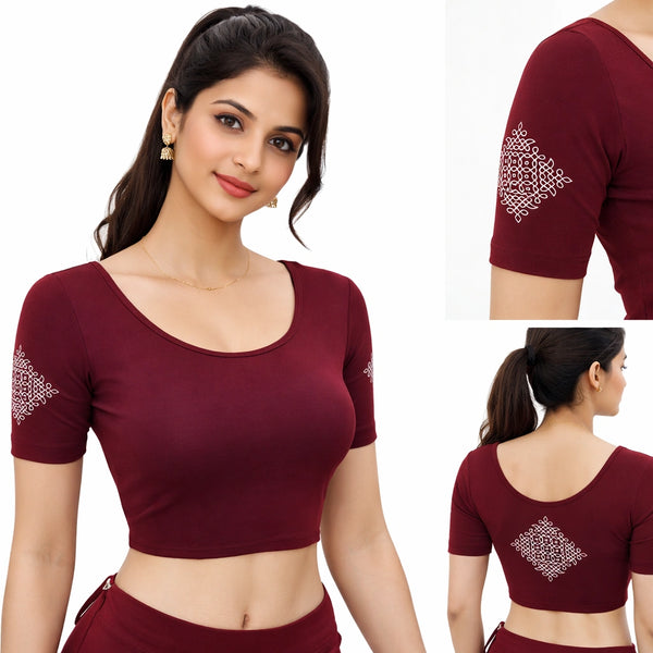 Readymade blouse with back print