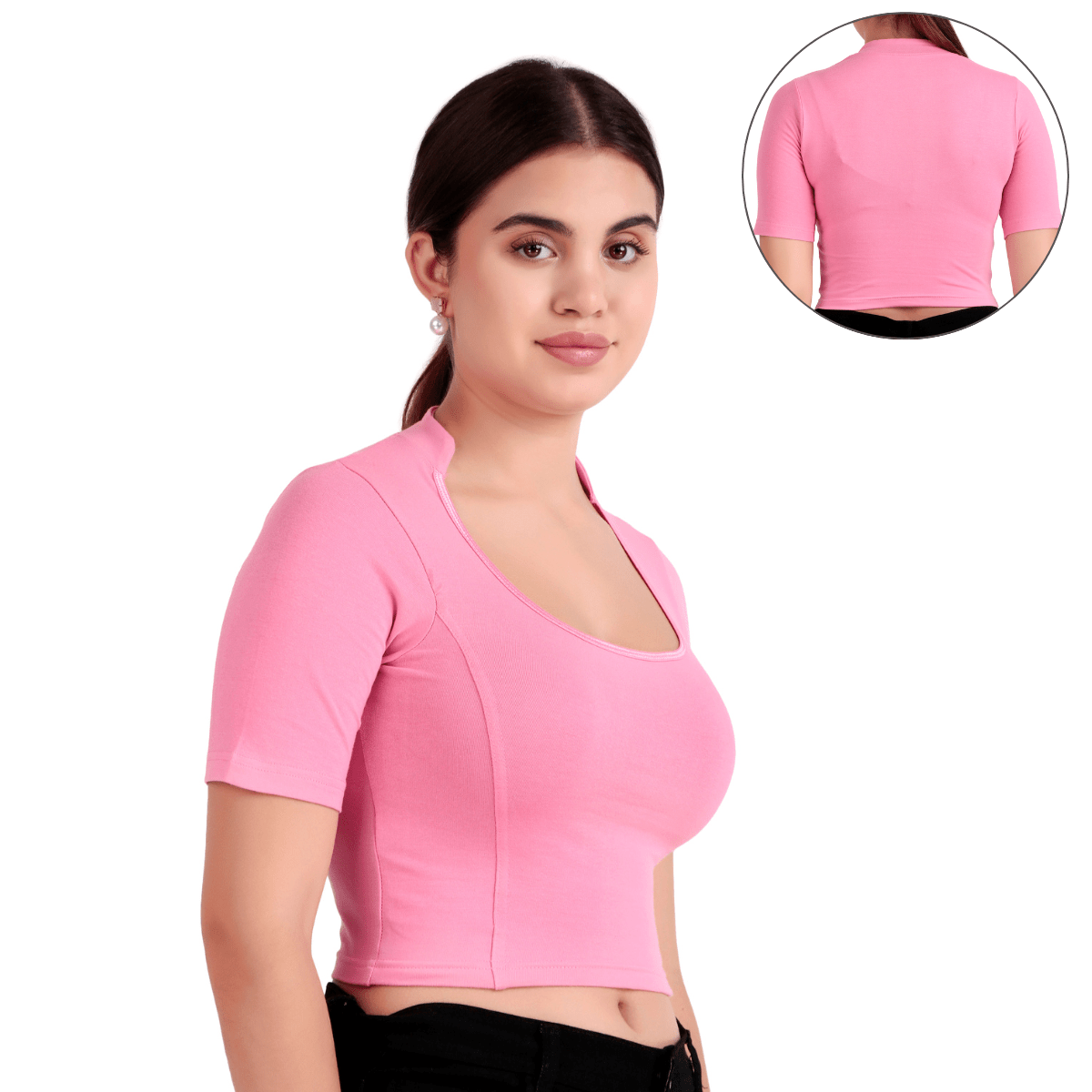 Readymade Blouse | Deep Collar Neck