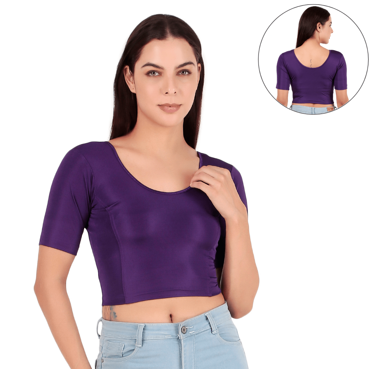 Stretchable Silk Saree Blouse for Elegant Look