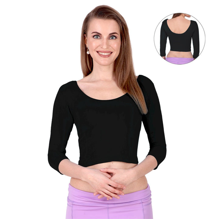 black full sleeve blouse for girls