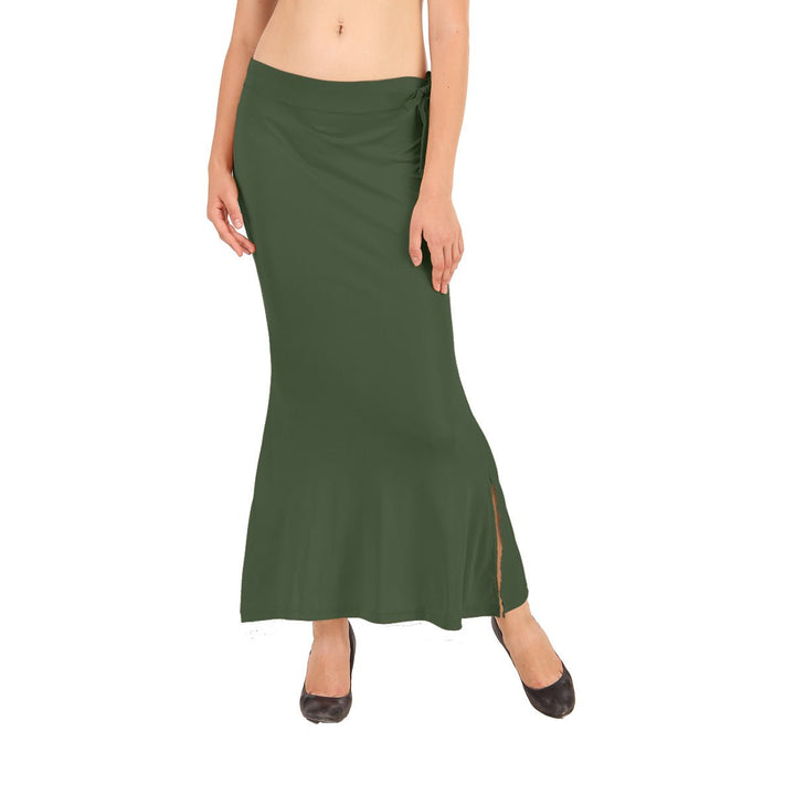 bronze green saree shaper
