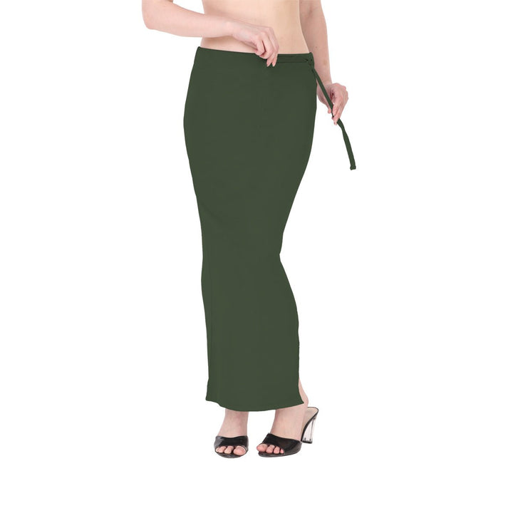 bronze green shapewear inskirt for saree