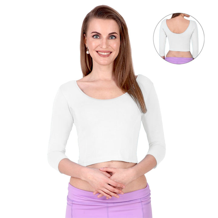 white long sleeve blouse for ladies