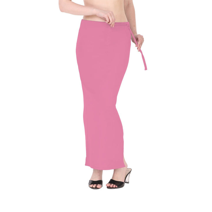 sachet pink saree shapewear inskirt