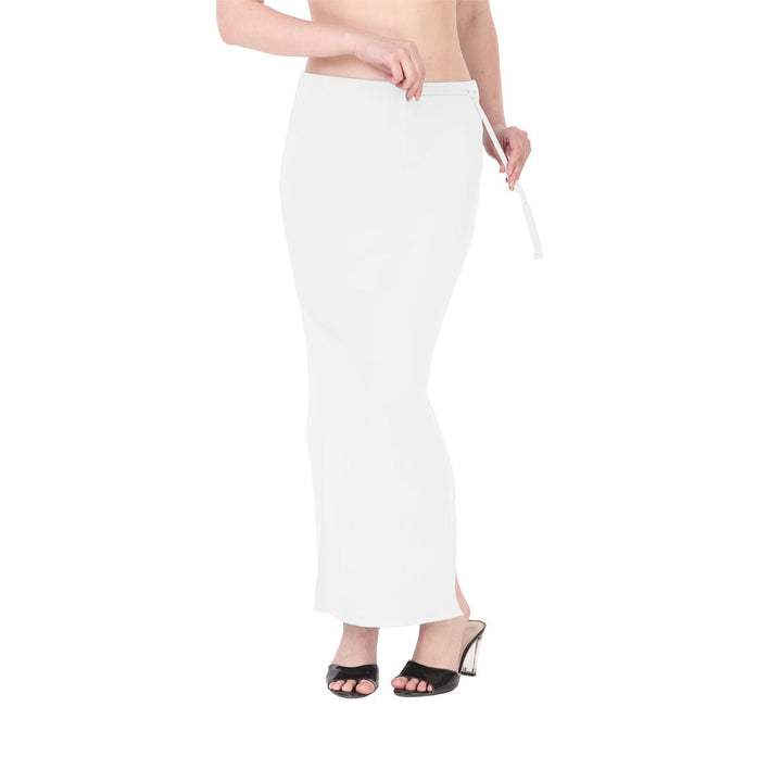 white saree shape wear