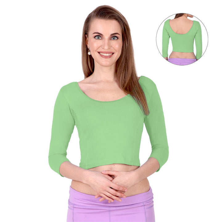 light green blouses for ladies saree