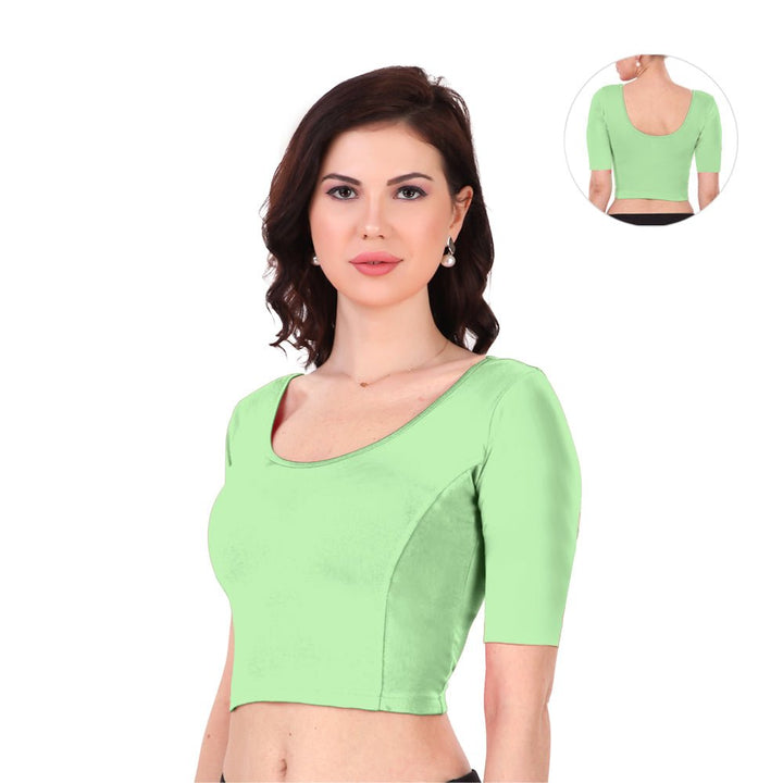 light green cotton readymade blouse under 500