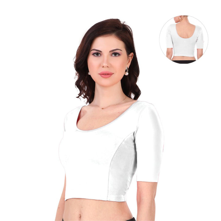 white cotton readymade blouse under 300