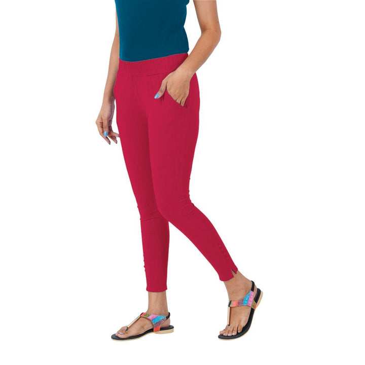 Fushia cig pant
