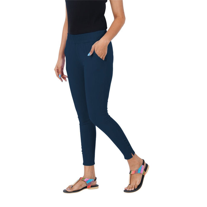 navy cigarette pant