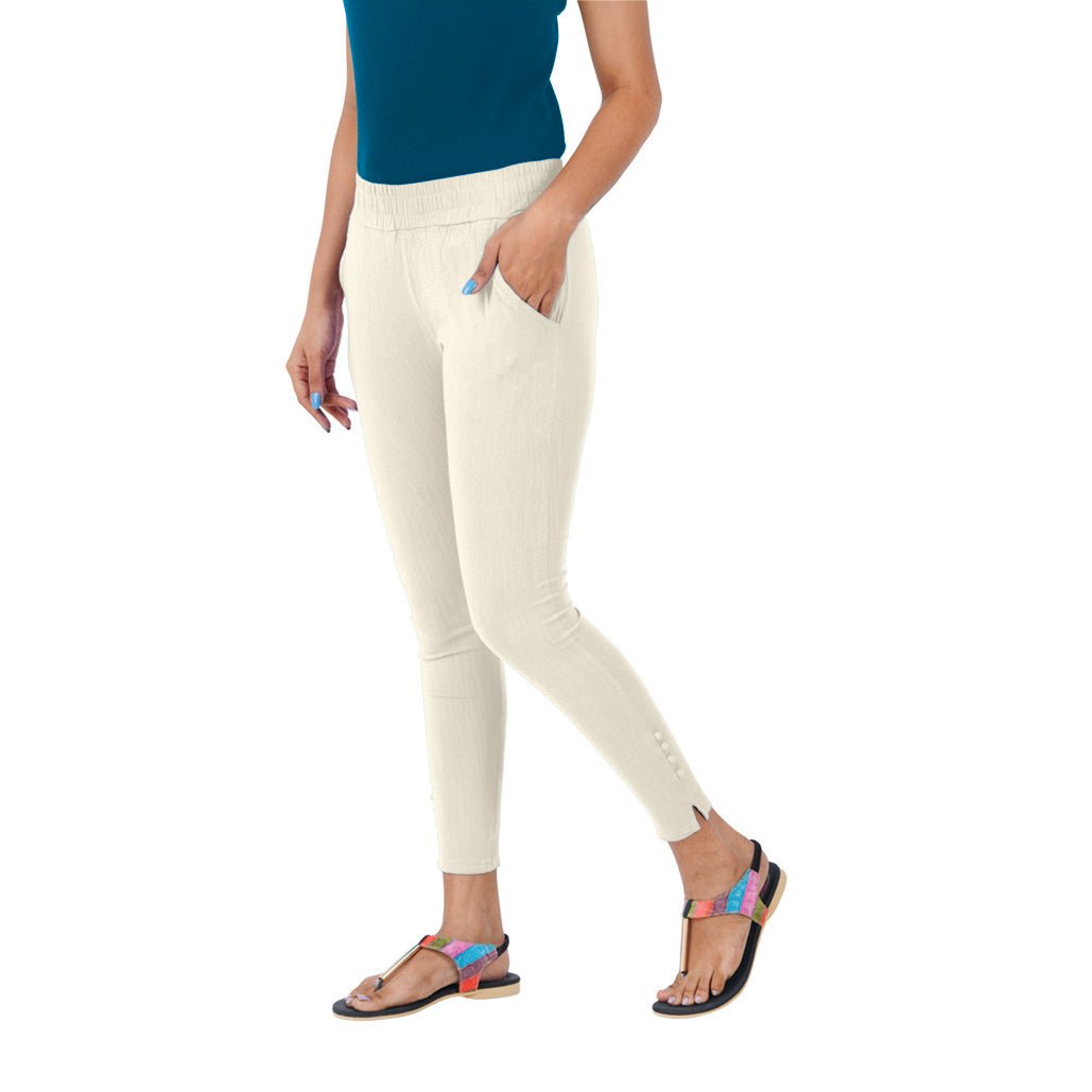 Buy online Mid Rise Solid Cigarette Pant Trouser from bottom wear for Women  by Saart Bunaai for 679 at 55 off  2023 Limeroadcom