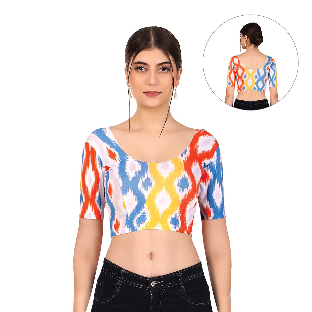 Privé Random Printed Long Sleeve Blouse