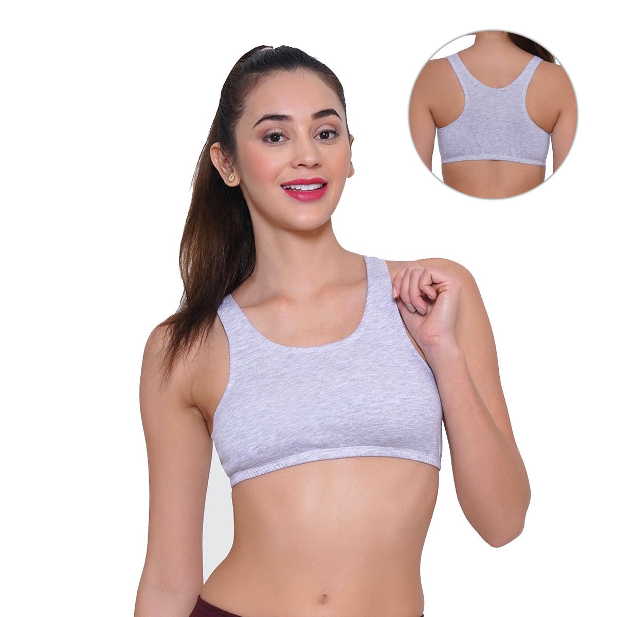 grey tshirt bra for girls