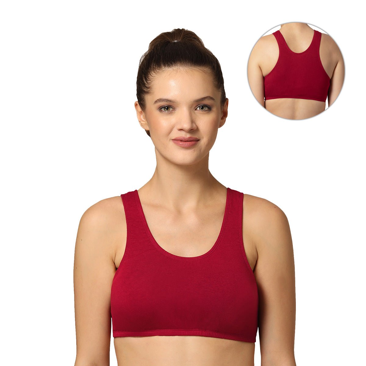 maroon t shirt bra for women