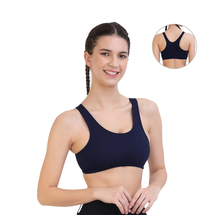 navy gym bra for ladies